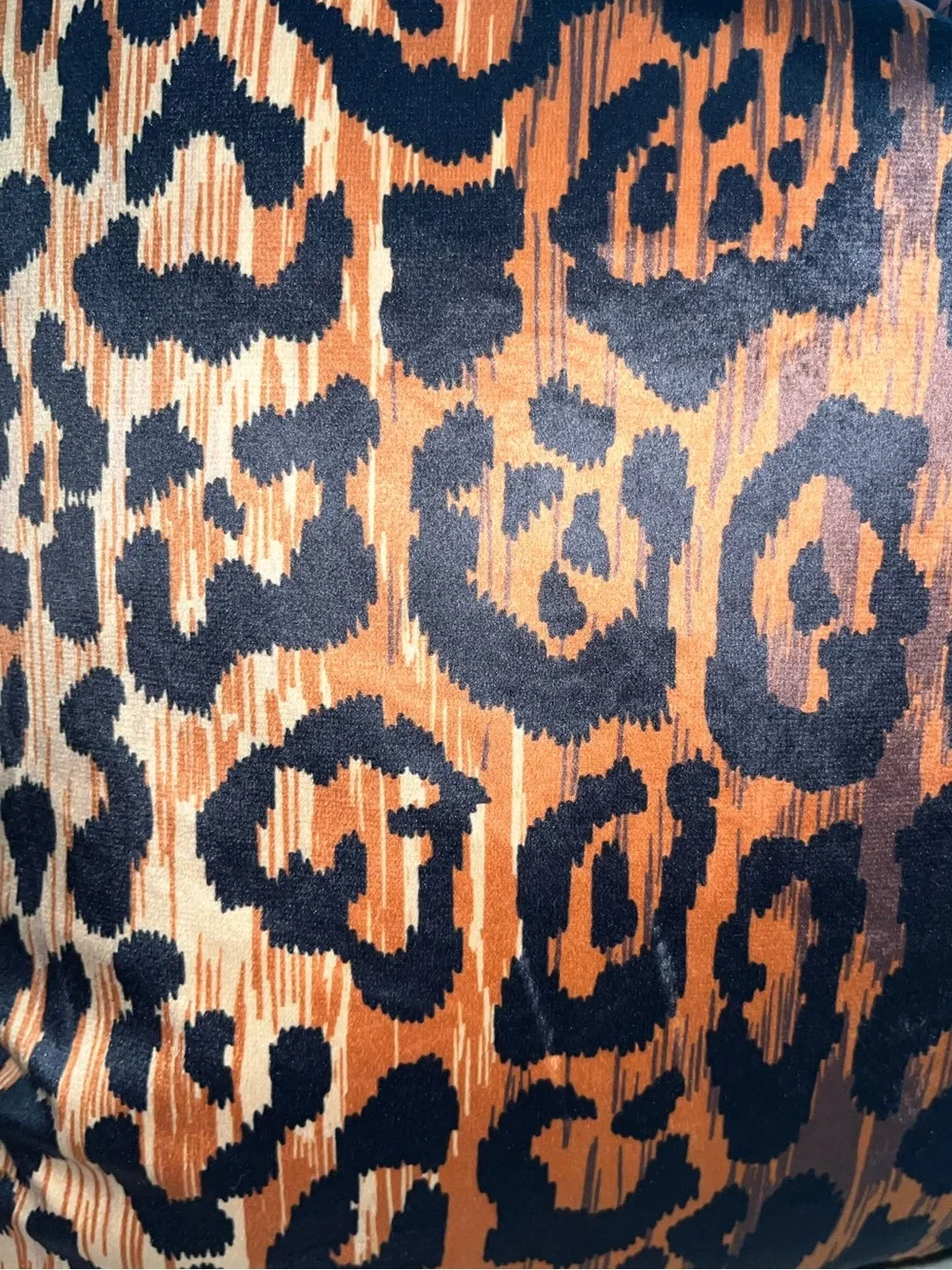 1-Dann Foley Lifestyle luxury velvet Cheetah Print design decorative pillow